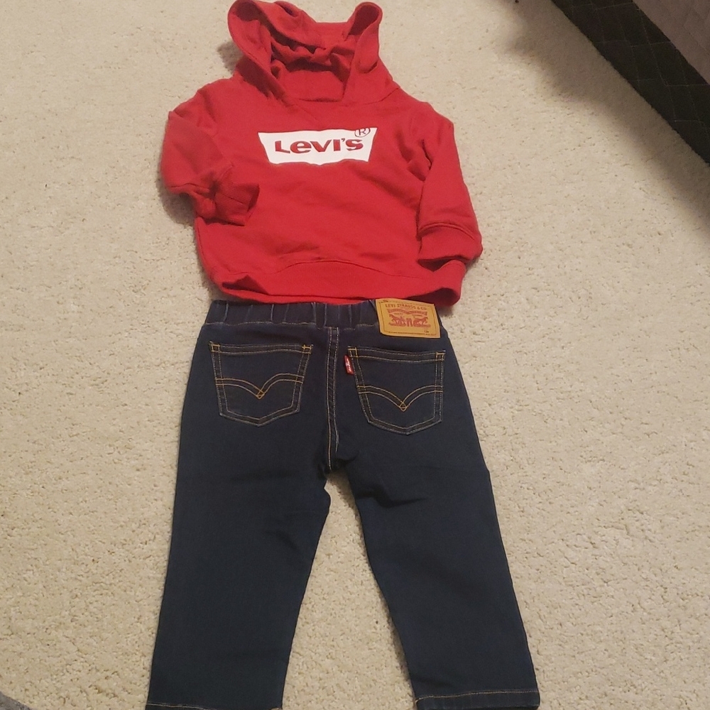 Levi's 2 Piece Jeans And Top Set 12 Months
